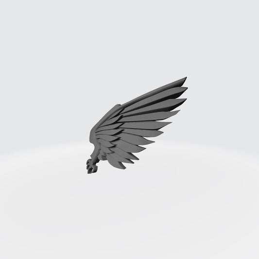 Emperor’s Children Legion Shoulder Pad Decal Compatible with McFarlane Toys Space Marines Left Angle