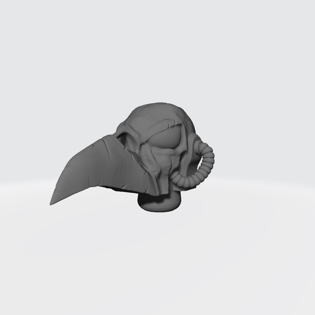 Raven Legion Raven Skull Helmet for McFarlane Toys Space Marine Action Figures