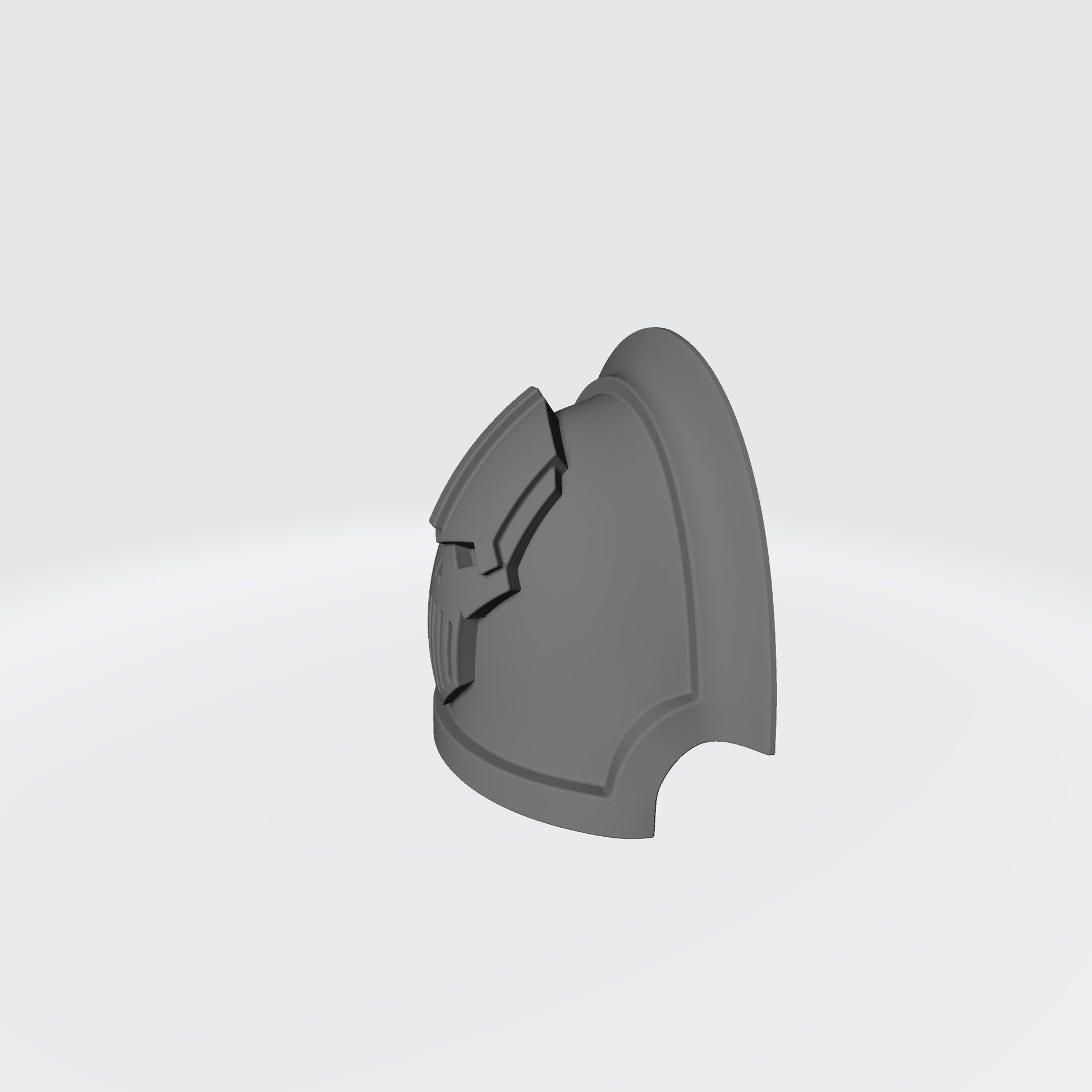Iron Legion MKVII Shoulder Pad Gen: 7 Pauldron Notched Vambrance Thin Compatible with McFarlane Toys 1:12th Scale Left Angle