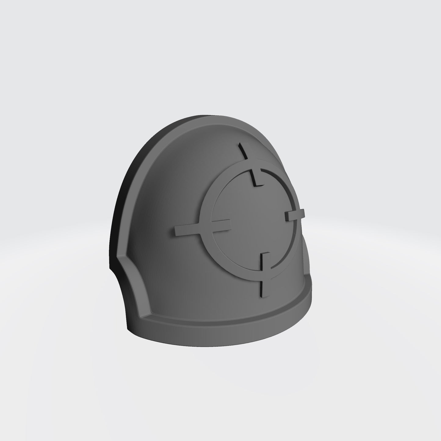 Marksman MKX Notched (Stealth) Shoulder Pad with Crosshair for McFarlane Toys Space Marine Action Figures