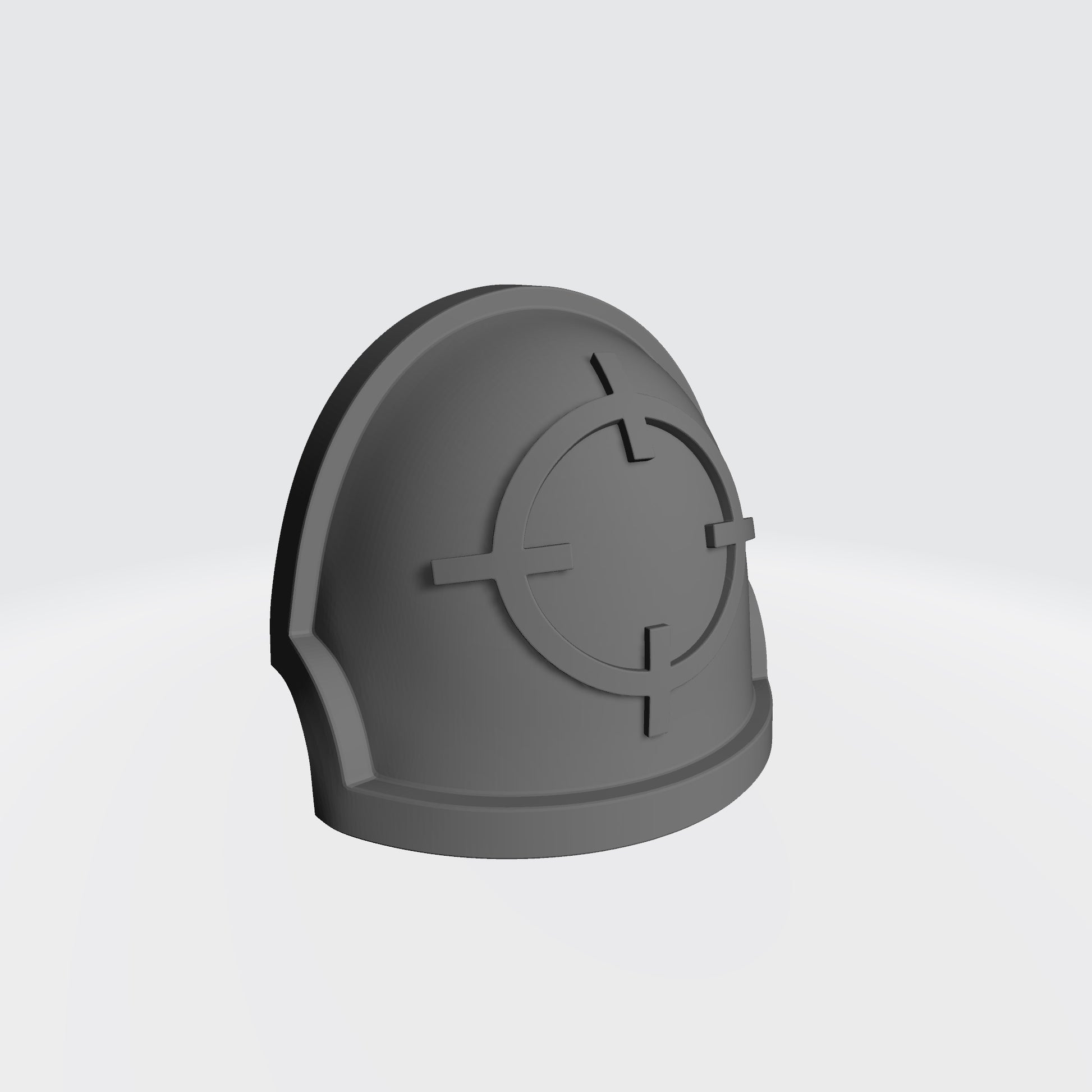 Marksman MKX Notched (Stealth) Shoulder Pad with Crosshair for McFarlane Toys Space Marine Action Figures