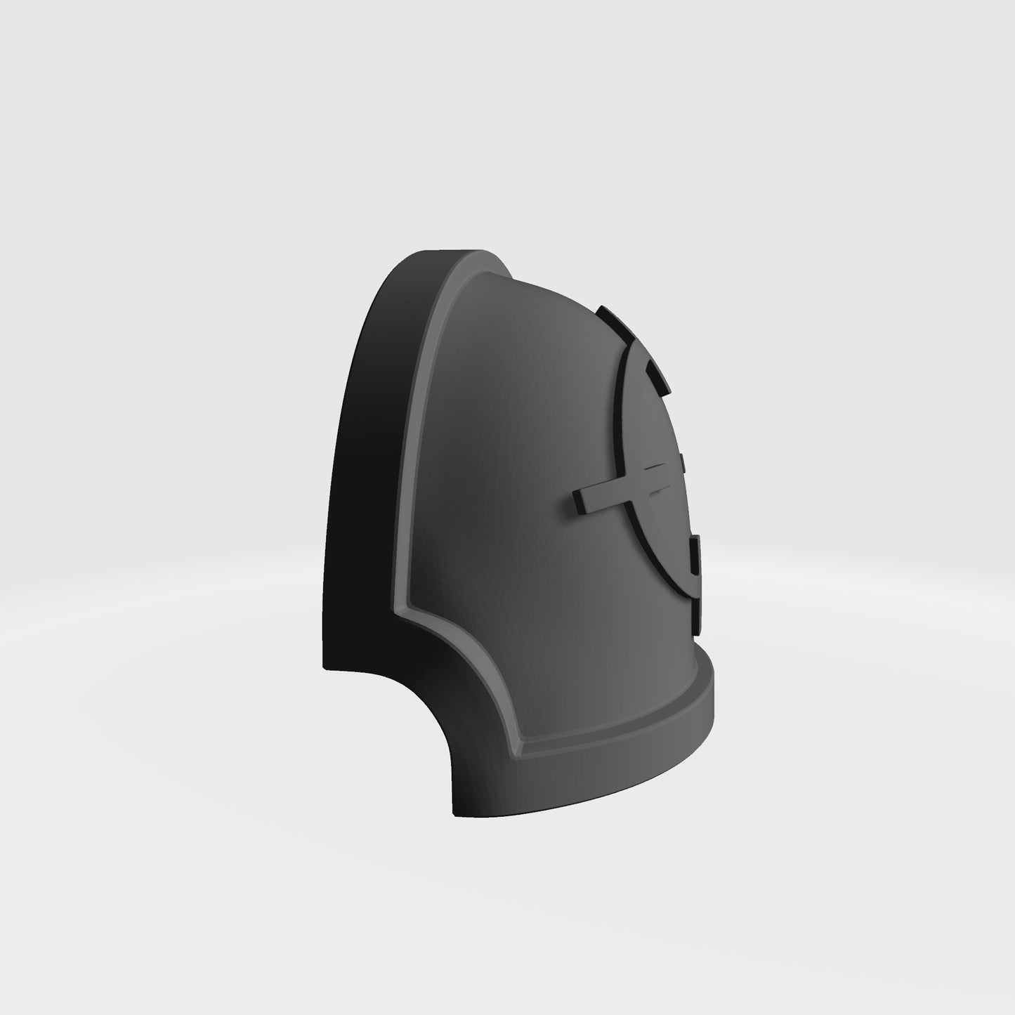 Marksman MKX Notched (Stealth) Shoulder Pad with Crosshair for McFarlane Toys Space Marine Action Figures