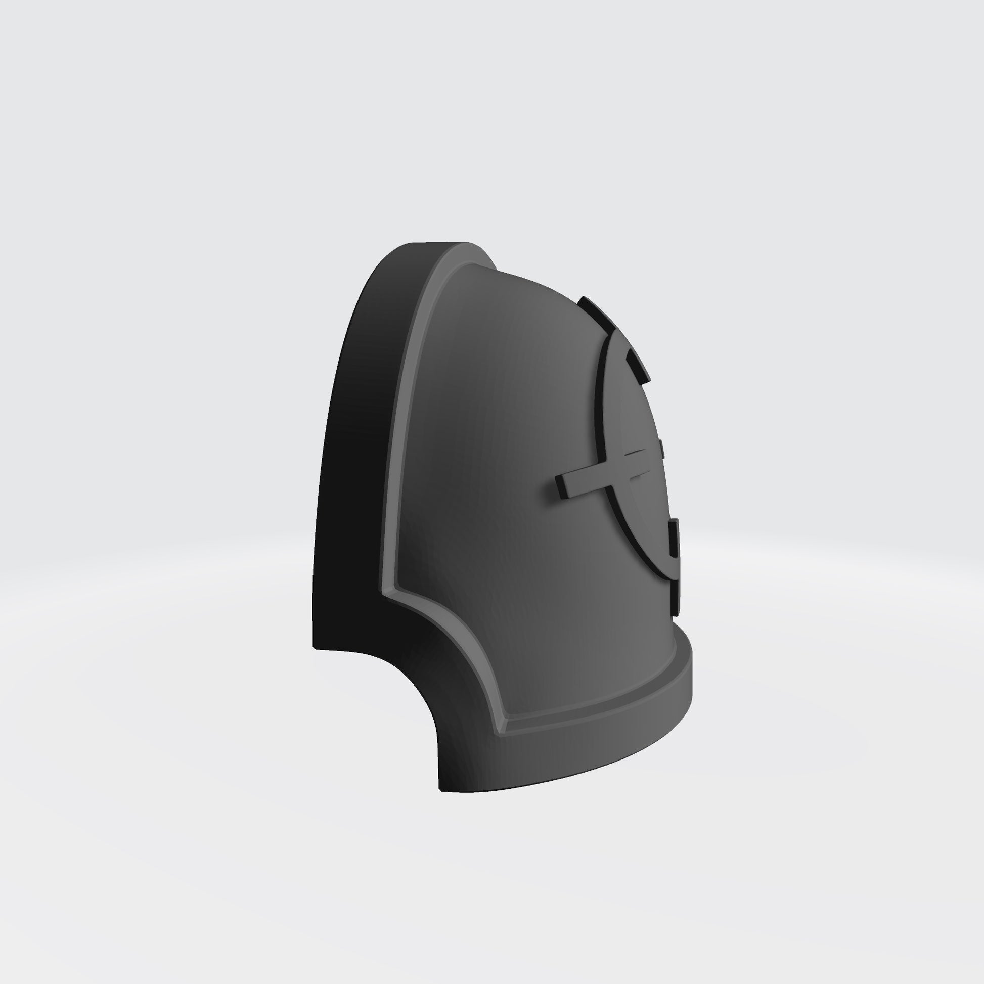 Marksman MKX Notched (Stealth) Shoulder Pad with Crosshair for McFarlane Toys Space Marine Action Figures