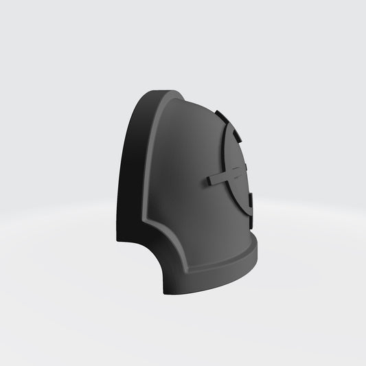 Marksman MKX Notched (Stealth) Shoulder Pad with Crosshair for McFarlane Toys Space Marine Action Figures