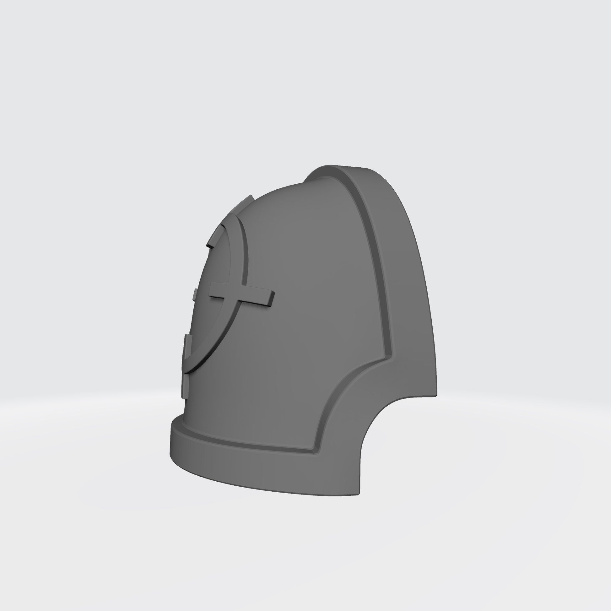 Marksman MKX Notched (Stealth) Shoulder Pad with Crosshair for McFarlane Toys Space Marine Action Figures