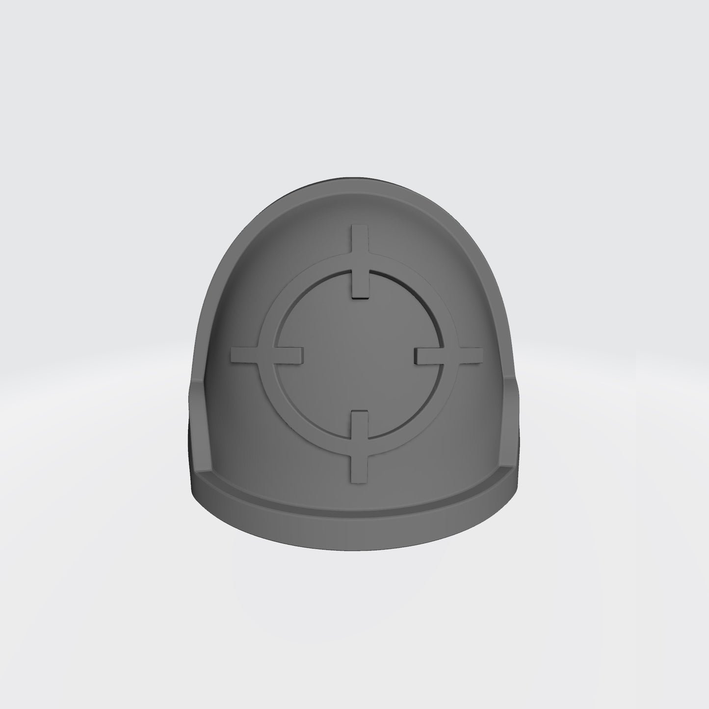Marksman MKX Notched (Stealth) Shoulder Pad with Crosshair for McFarlane Toys Space Marine Action Figures