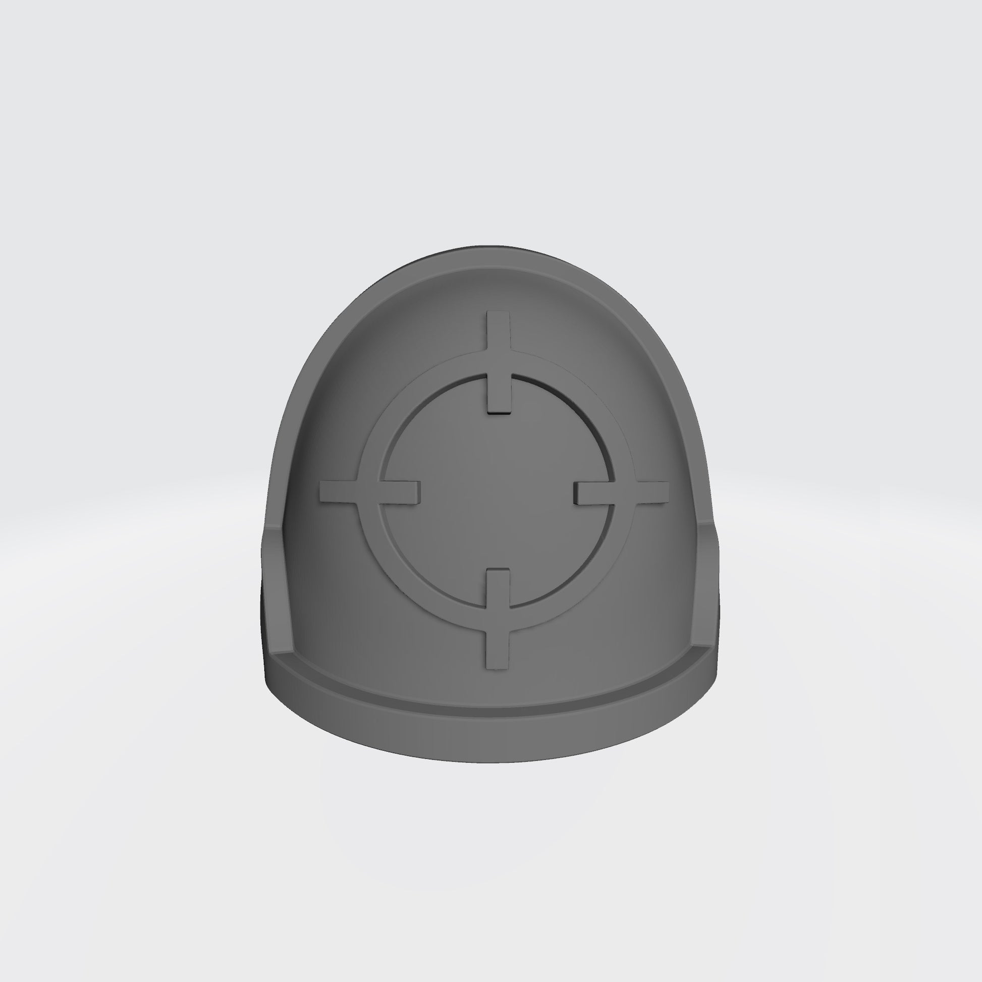 Marksman MKX Notched (Stealth) Shoulder Pad with Crosshair for McFarlane Toys Space Marine Action Figures