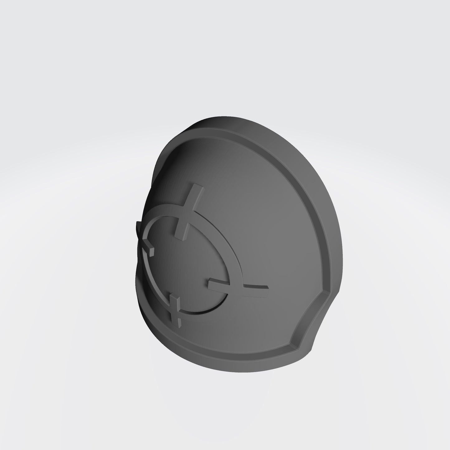 Marksman MKX Notched (Stealth) Shoulder Pad with Crosshair for McFarlane Toys Space Marine Action Figures