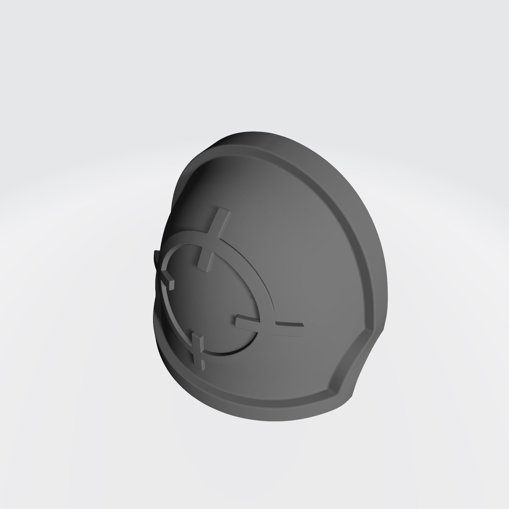 Marksman MKX Notched (Stealth) Shoulder Pad with Crosshair for McFarlane Toys Space Marine Action Figures