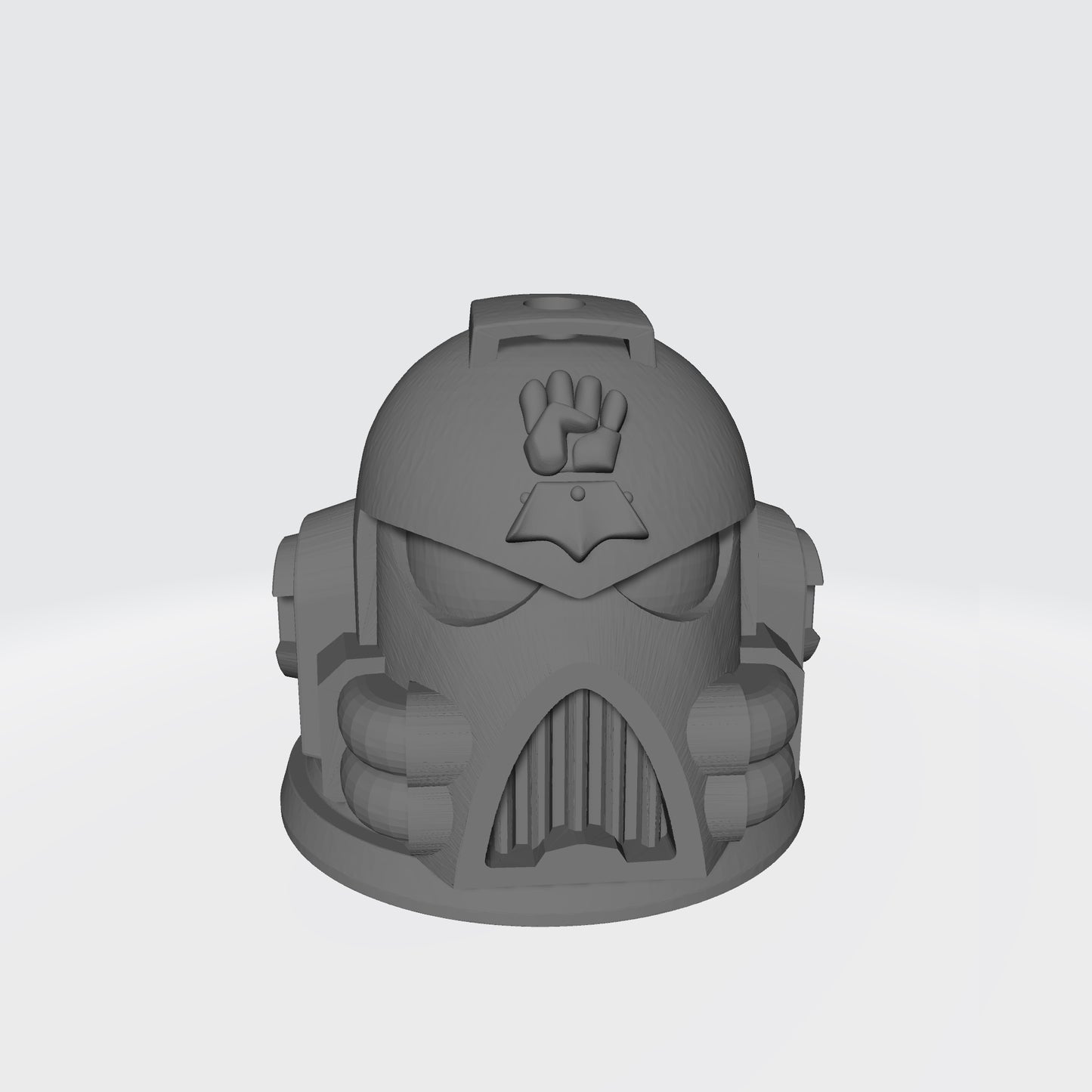 Imperial Fists Legion MK VII Helmet with Two Hoses Paint Bush Holder with Four Holes