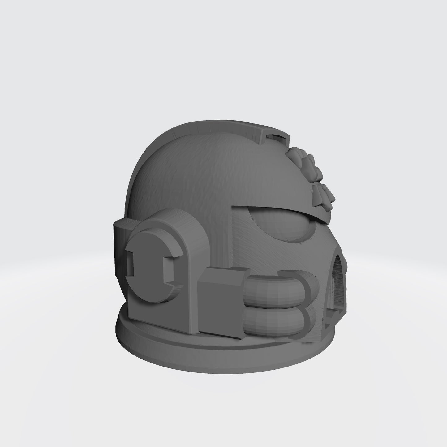 Imperial Fists Legion MK VII Helmet with Two Hoses Paint Bush Holder with Four Holes