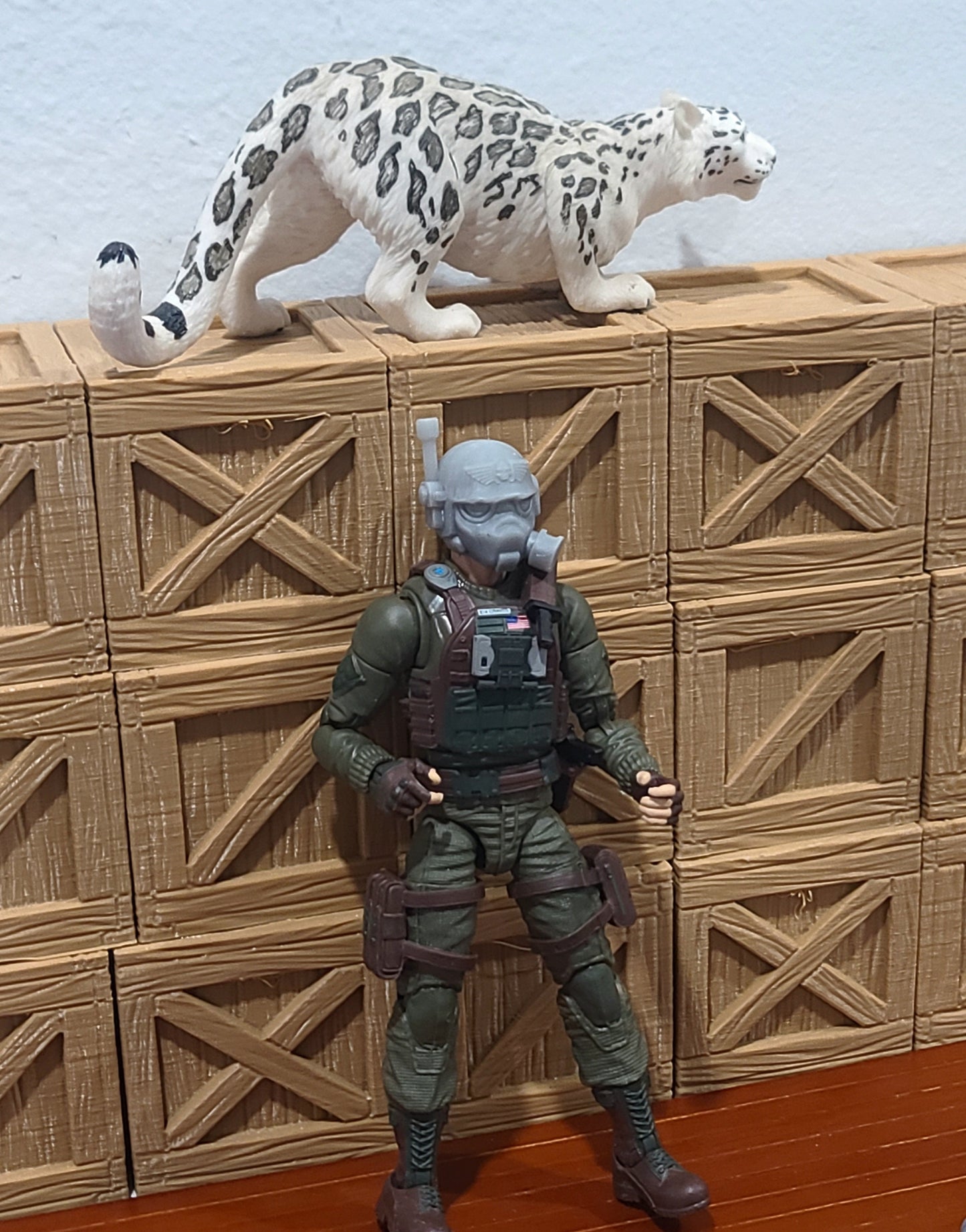60mm Wooden Crate Prop for 1:12 Scale Action figures, GI Joe, Marvel Legends, Black Series, Mezco, Action Force