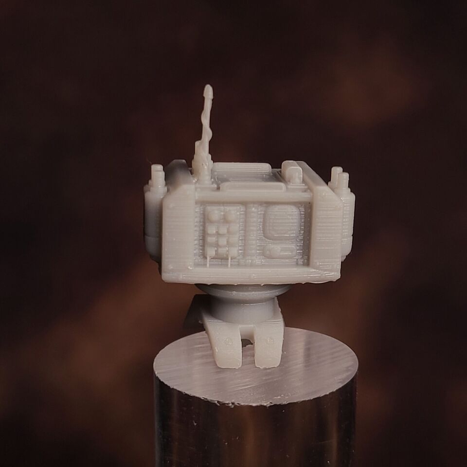 3D Printed Backpack Comms Sensor Array Compatible with McFarlane Toys 1:12th Scale Action Figures view from the back