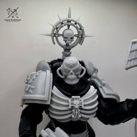 Backpack Iron Halo with Skull for McFarlane Toys Space Marine Action Figures Accessories