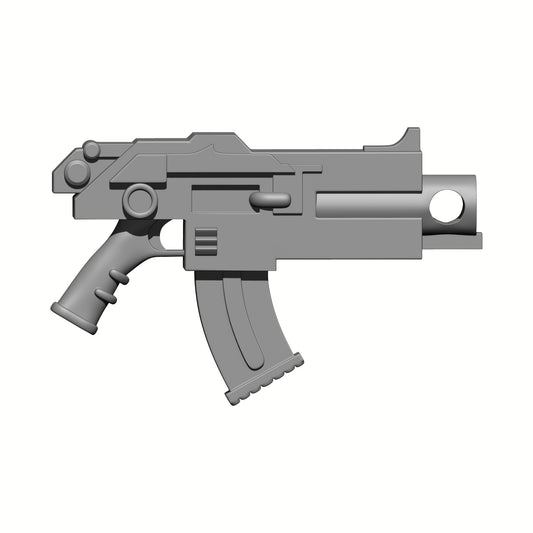 Battle Rifle Type U with Removable Chainblade Compatible with McFarlane Toys 1:12 Scale Action Figures Custom Resin Weapon