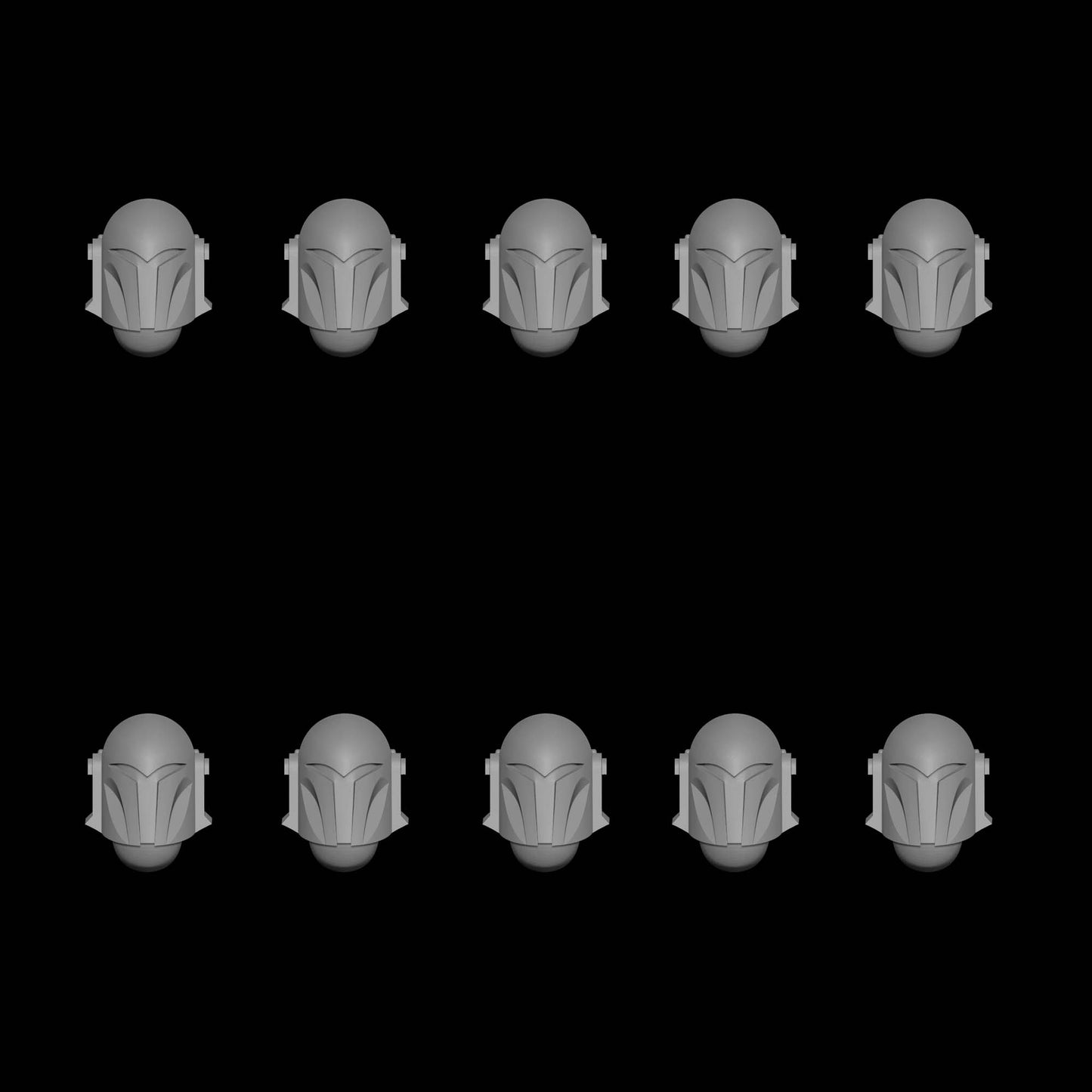 Bo-Katan Helmets for 28mm Scale Sci-fi Battle Brother Marines