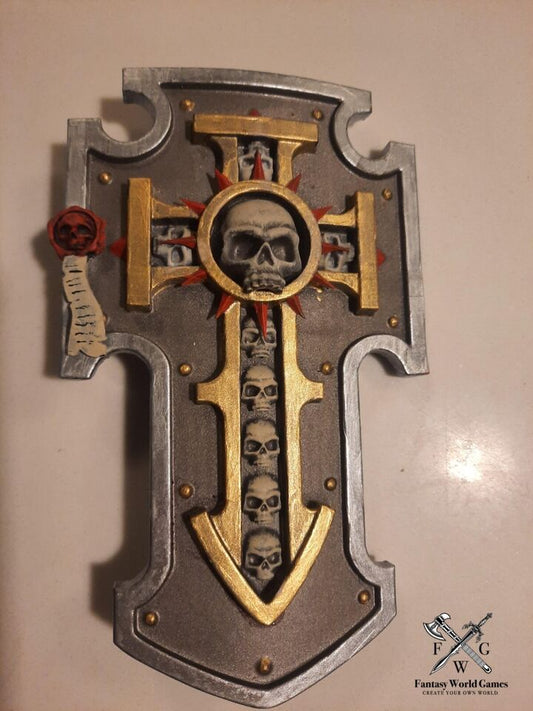 Custom Painted Boarding Storm Shield for McFarlane 7" Space Marine 1:12 Scale Action Figure with Purity Seal