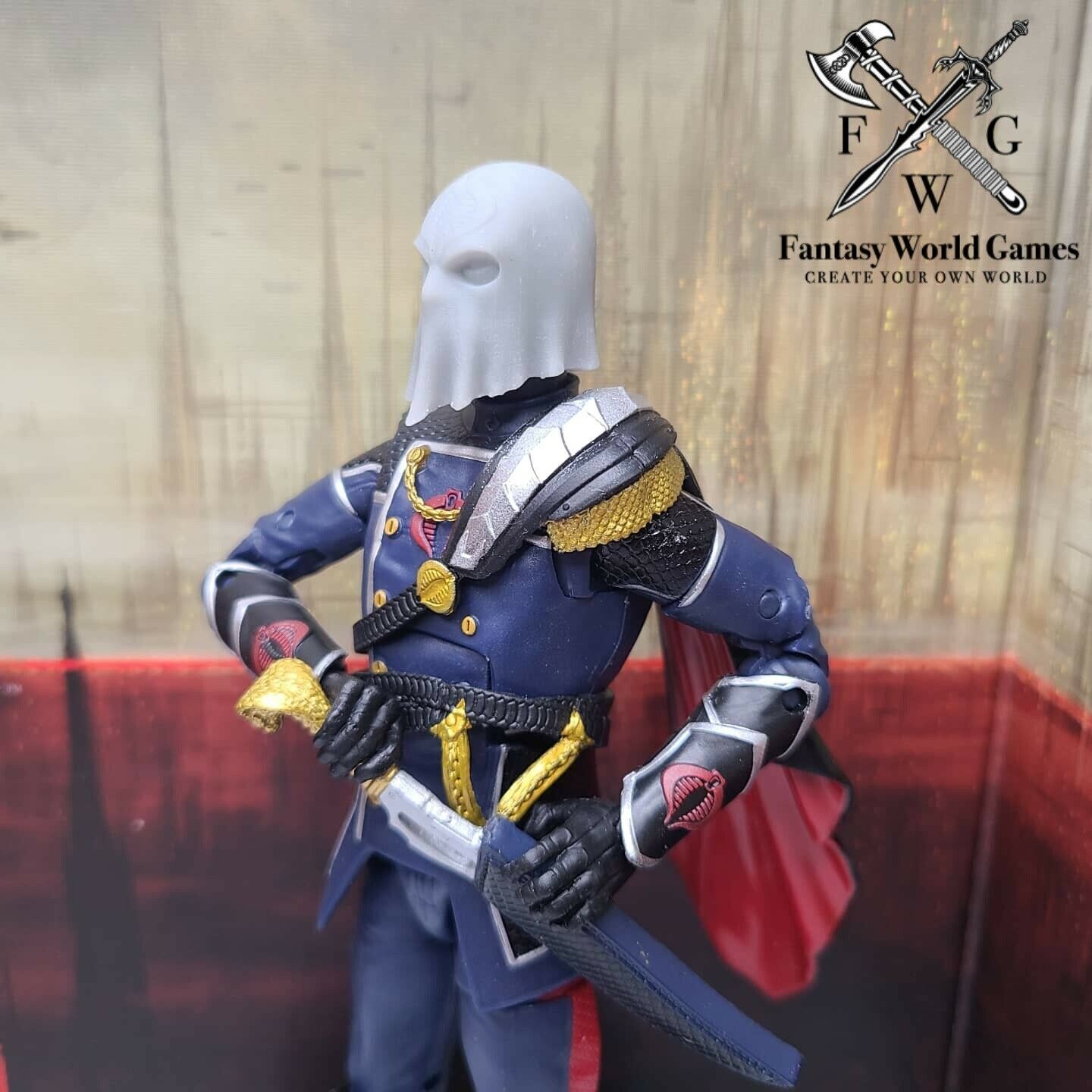 G. I. Joe Classified Series Cobra Commander Action Figure 06 Collectible Premium Toy with a Fantasy World Games Custom Head Sculpt