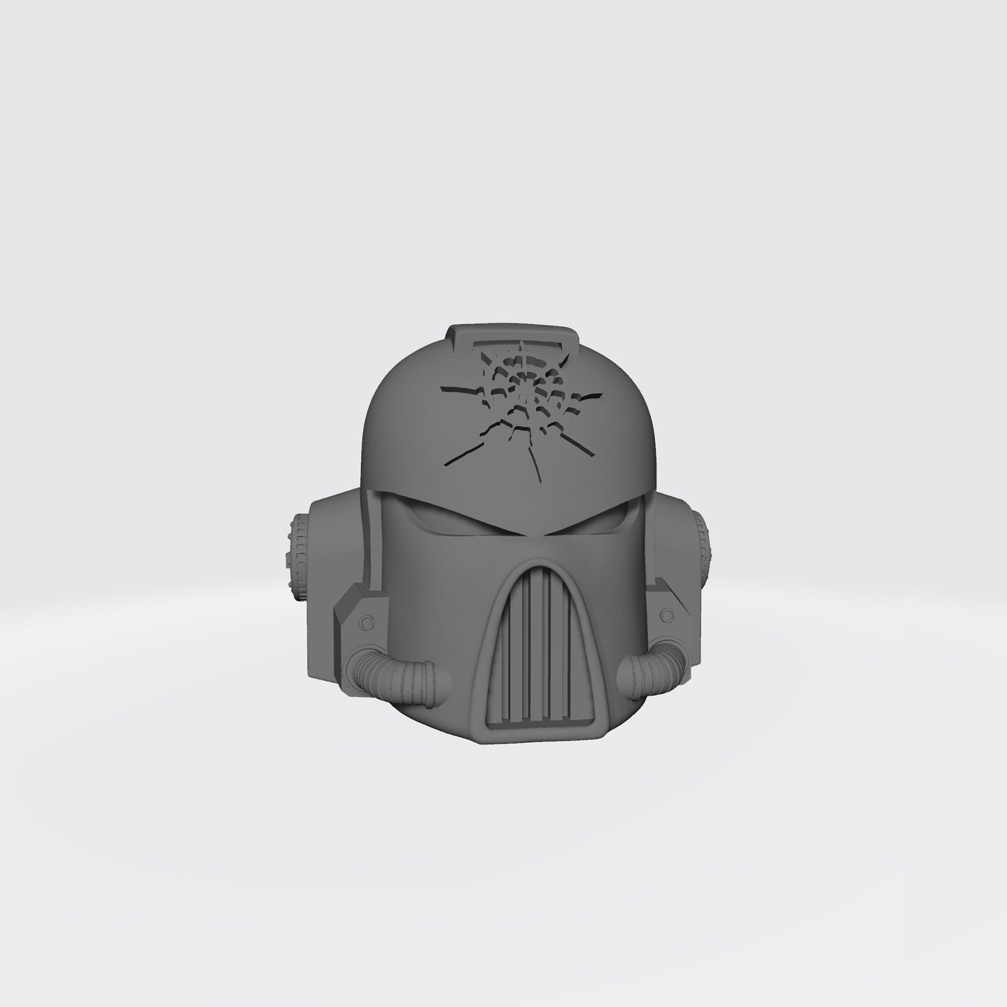 Chaos Undivided Mark VII Helmet: Gen: 7 Embossed Chaos Star 1:12 Scale McFarlane Toys Space Marine Helmet