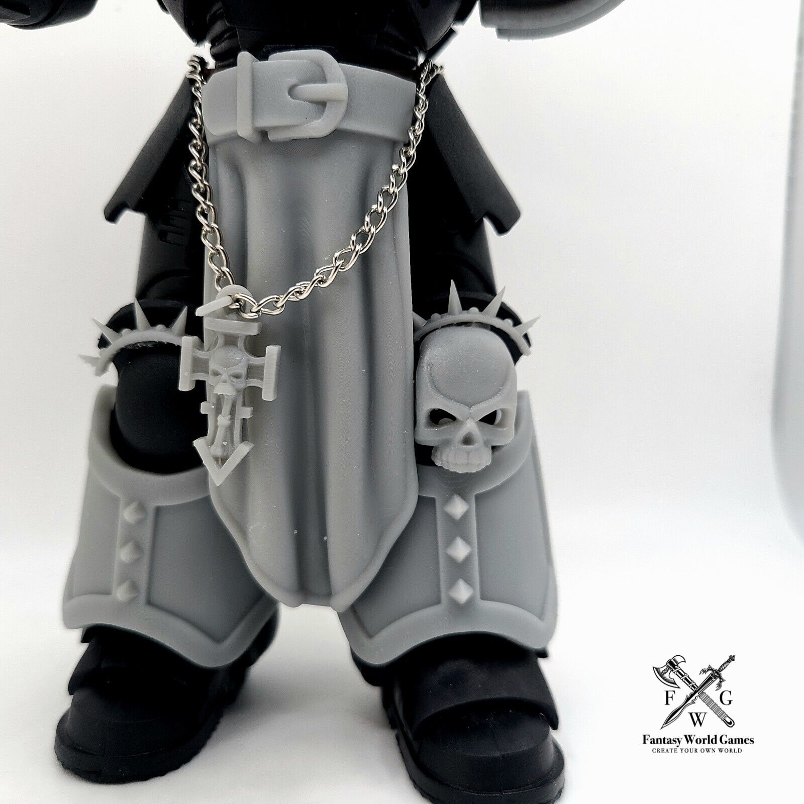 Belted Loin Cloth and Accessories for McFarlane Toys Space Marine Chaplain