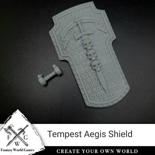Grey Knight Tempest Boarding Shield for McFarlane Toys Space Marine Action Figures