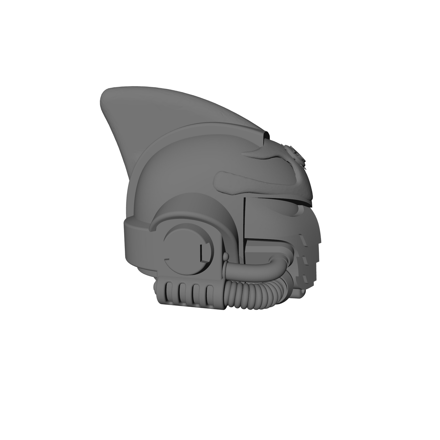 Carcharodons Chapter Helmet MKX A for McFarlane Toys Loyalist Marine Action Figures