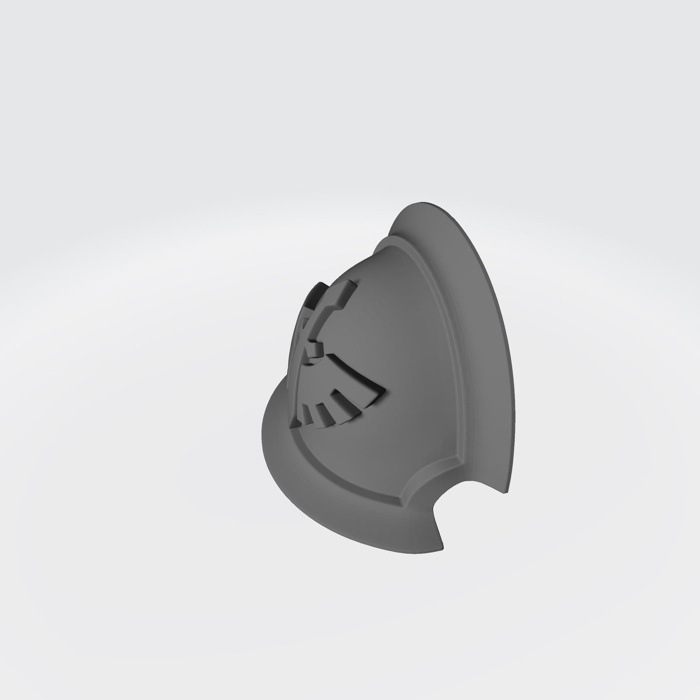 Angels Grimm MKVII Ver 01 Shoulder Pad Gen: 7 Pauldron Notched Vambrance Thin Double for McFarlane Toys Space Marine Action Figures Top Left Side