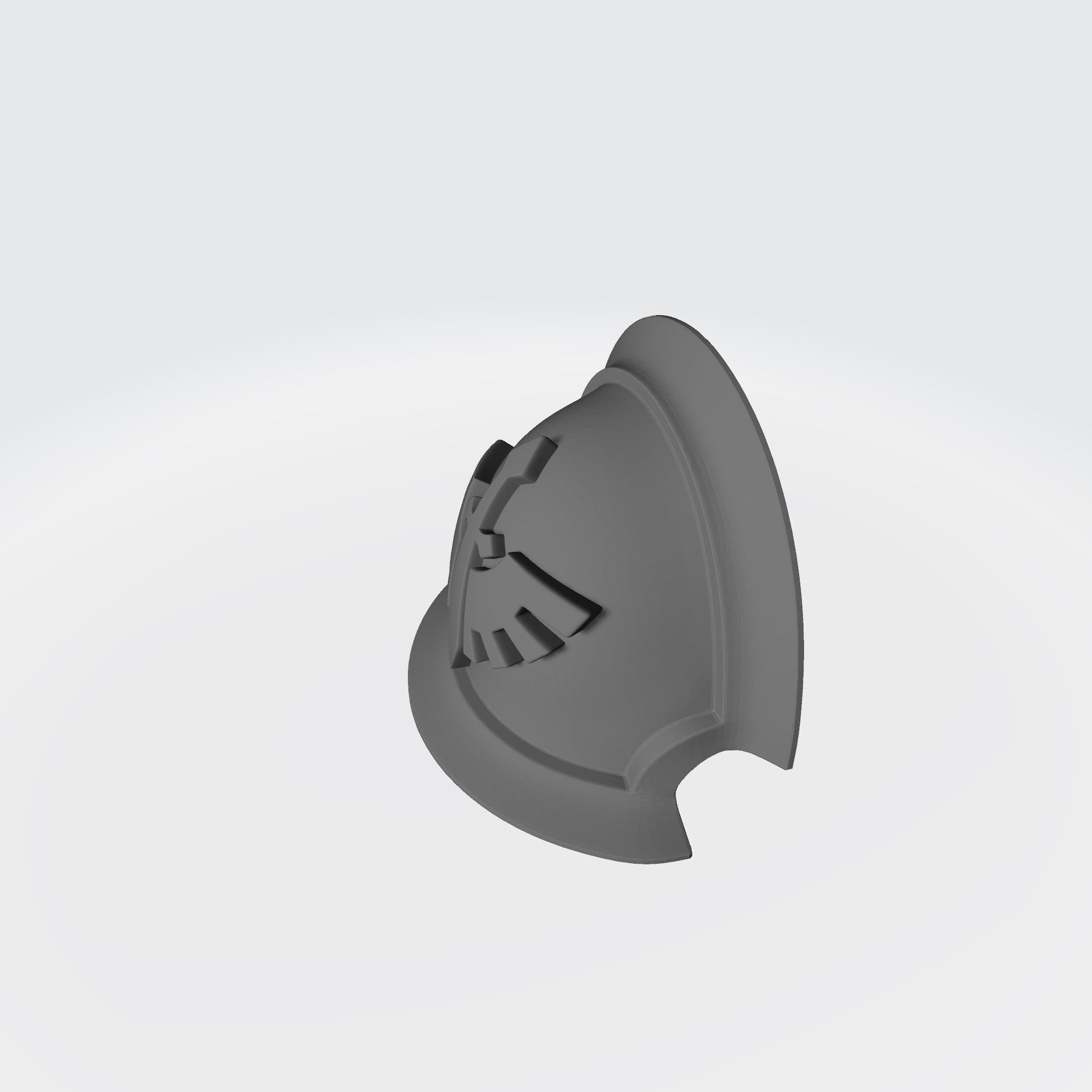 Angels Grimm MKVII Ver 01 Shoulder Pad Gen: 7 Pauldron Notched Vambrance Thin Double for McFarlane Toys Space Marine Action Figures Top Left Side