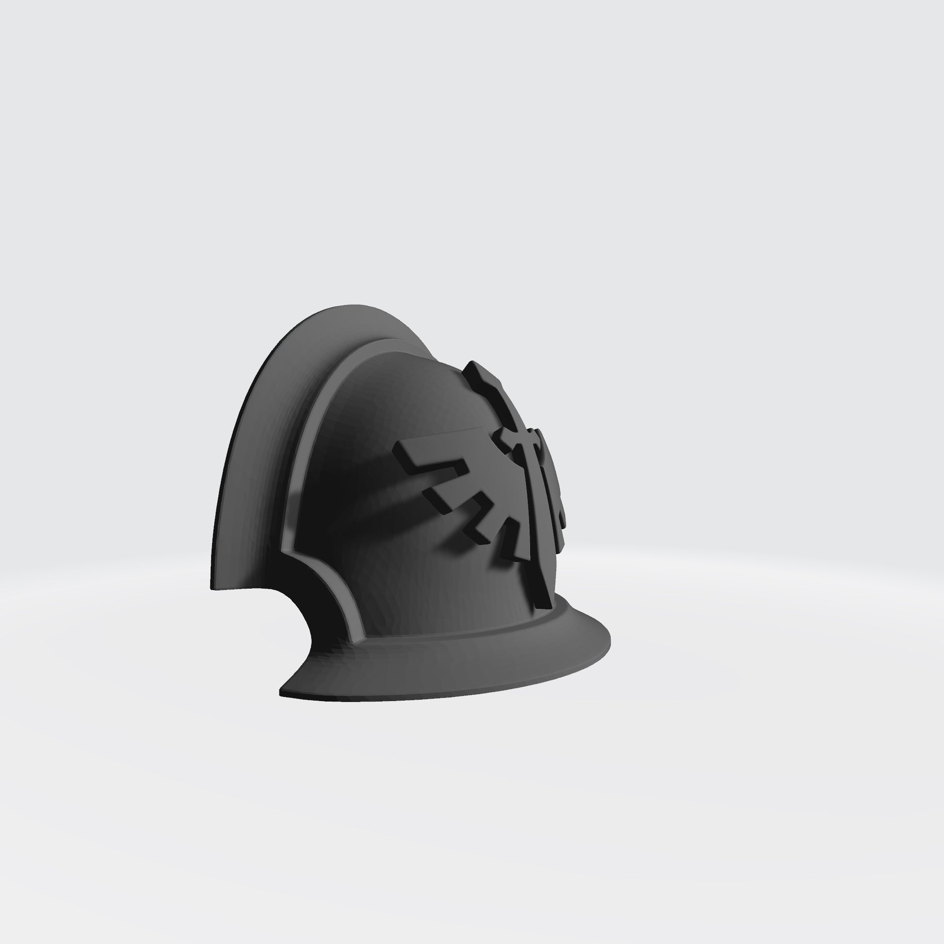 Angels Grimm MKVII Ver 01 Shoulder Pad Gen: 7 Pauldron Notched Vambrance Thin Double for McFarlane Toys Space Marine Action Figures the Right Side