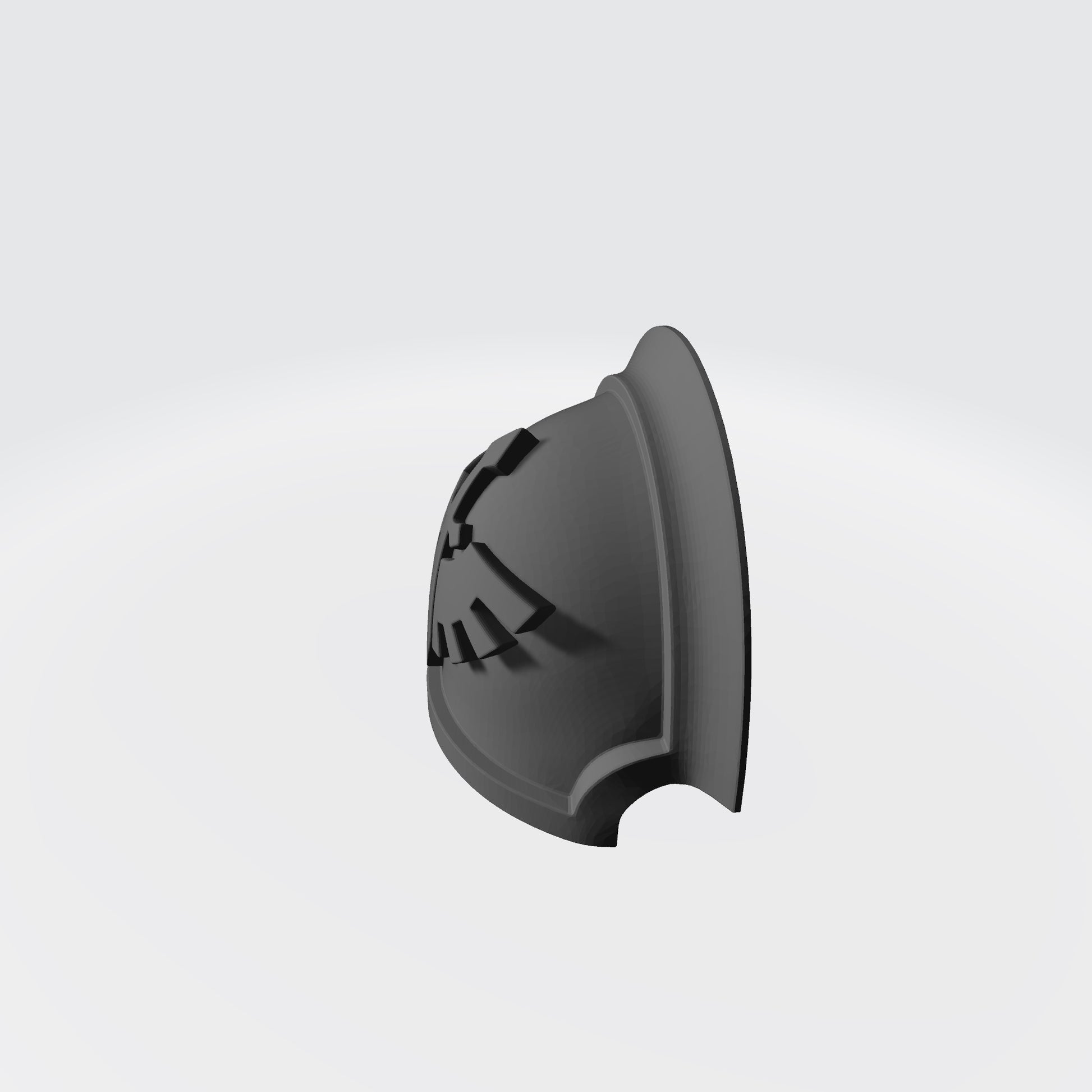 Angels Grimm MKVII Ver 01 Shoulder Pad Gen: 7 Pauldron Notched Vambrance Thin for McFarlane Toys Space Marine Action Figures Top Left Side