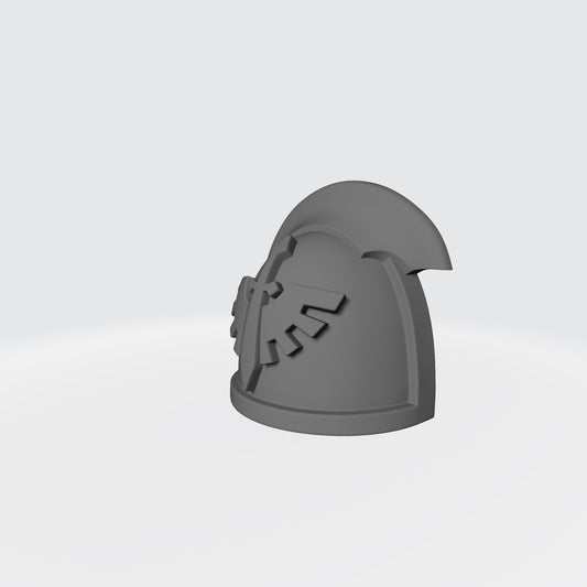 Fantasy World Games Angels Grimm MKIII Ver 01 Shoulder Pad Compatible with McFarlane Toys 7" Space Marine Action Figures Left Side