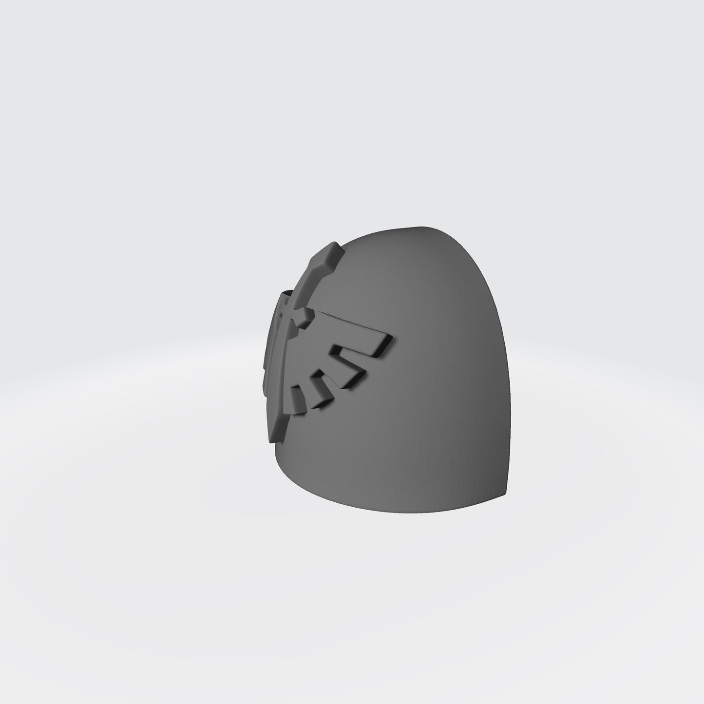 Dark Angels Grimm MKV Ver 01 Shoulder Pad Gen: 5 Pauldron Flat for McFarlane Toys Space MArine Action Figures Left Side