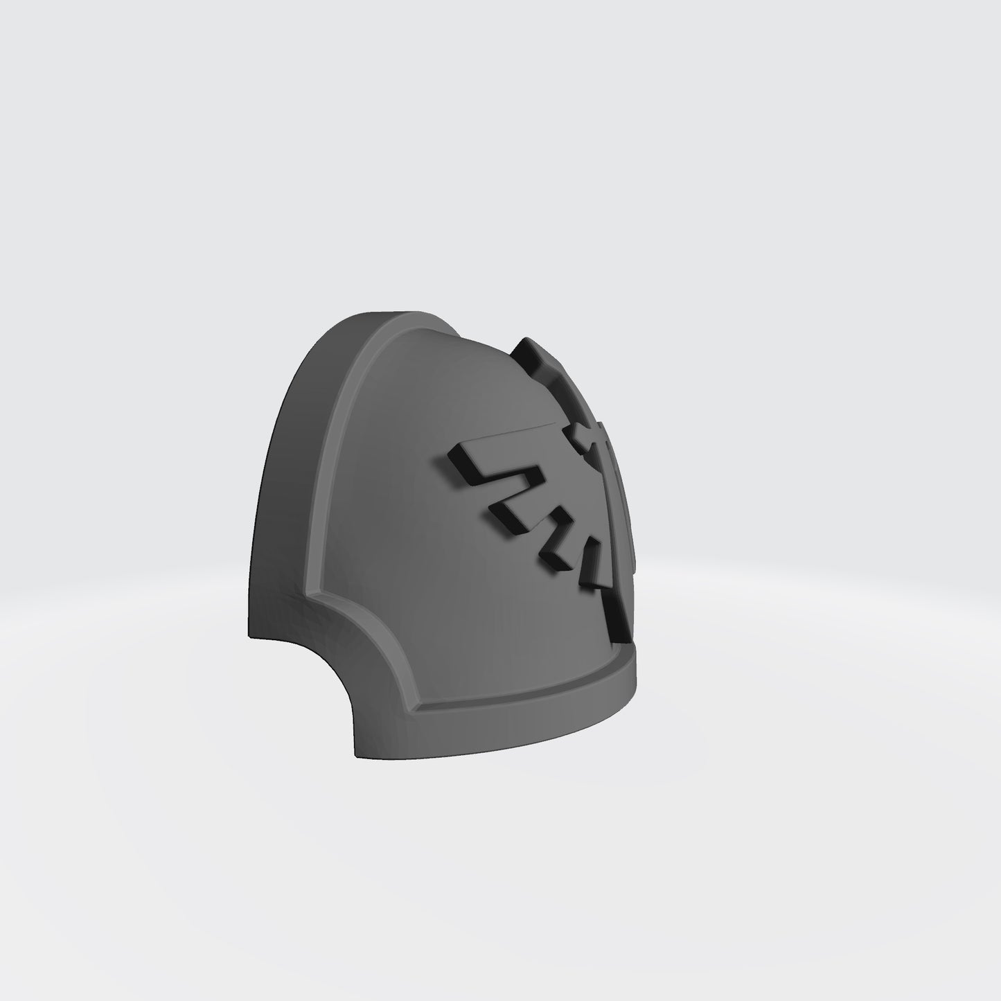 Dark Angels MKX Ver 01 Shoulder Pad Gen: 10 Pauldron Notched (Stealth) Compatible with McFarlane Toys Space Marines
