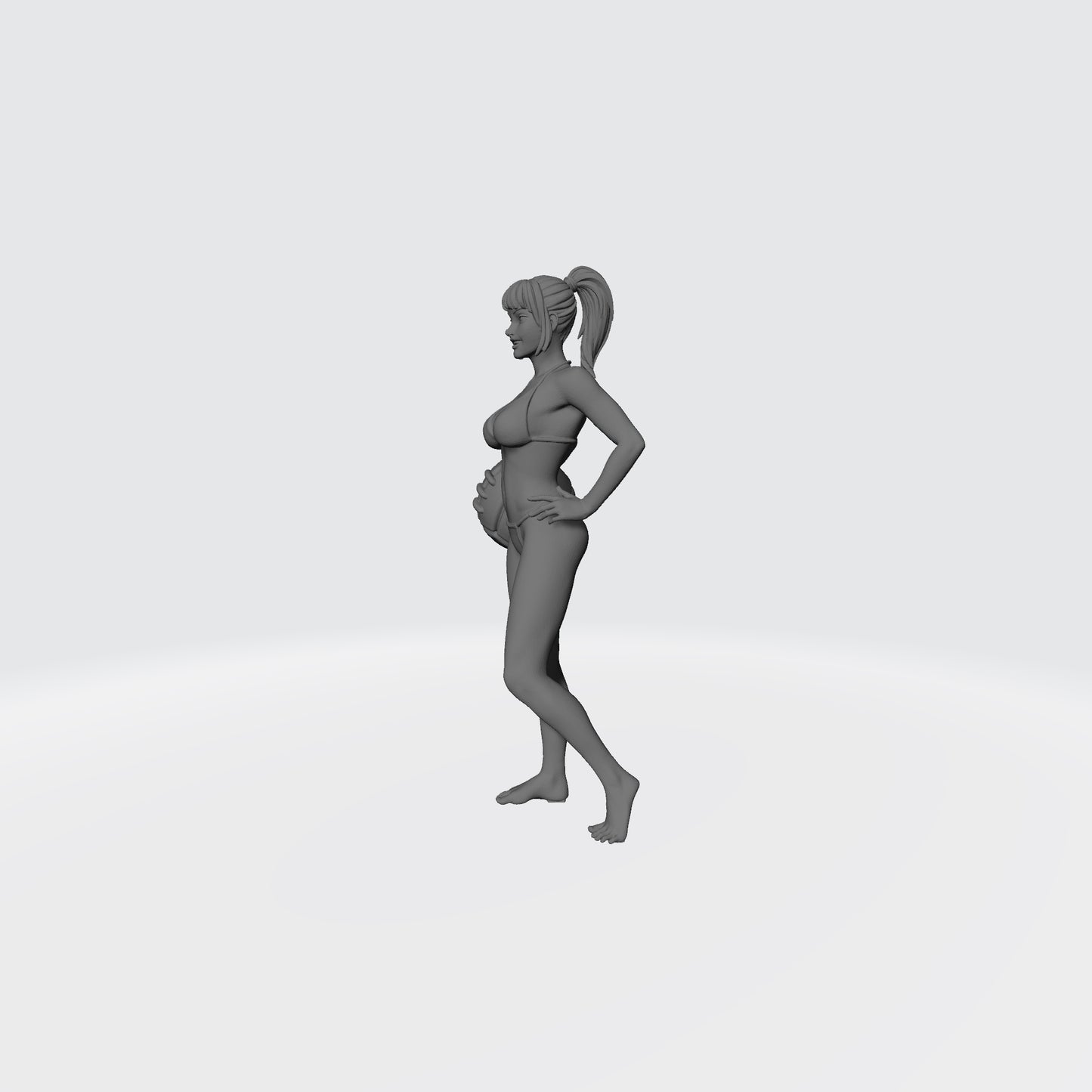 In Your Dreams Bikini Dream Team Girl in Thong Bikini for Guild Ball Left Profile