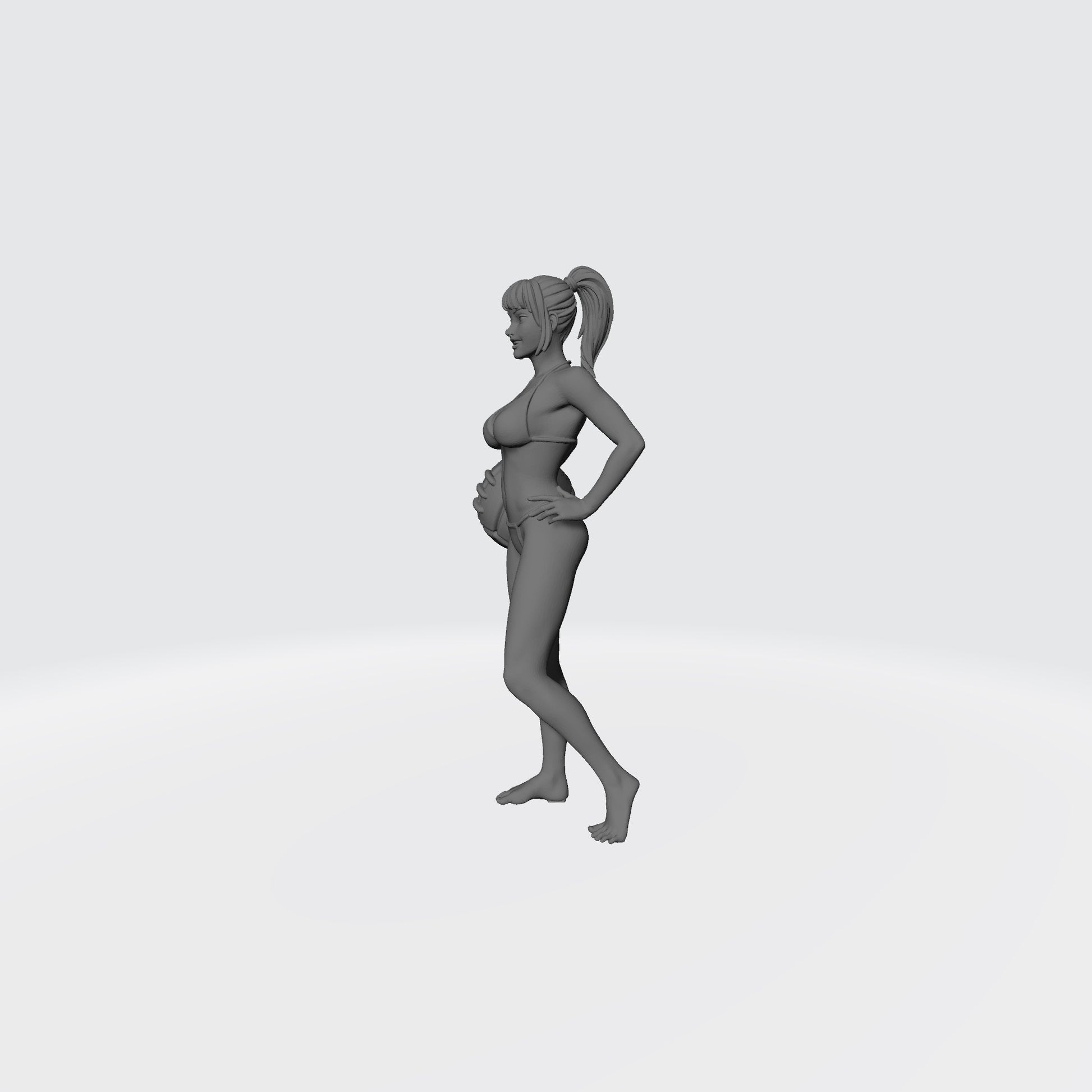 In Your Dreams Bikini Dream Team Girl in Thong Bikini for Guild Ball Left Profile