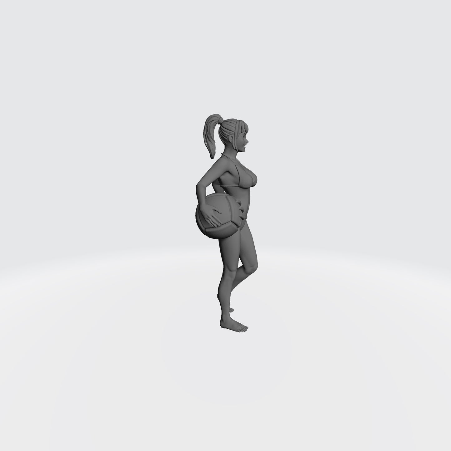 Right Profile of the In Your Dreams Bikini Dream Team Girl in Thong Bikini for Guild Ball