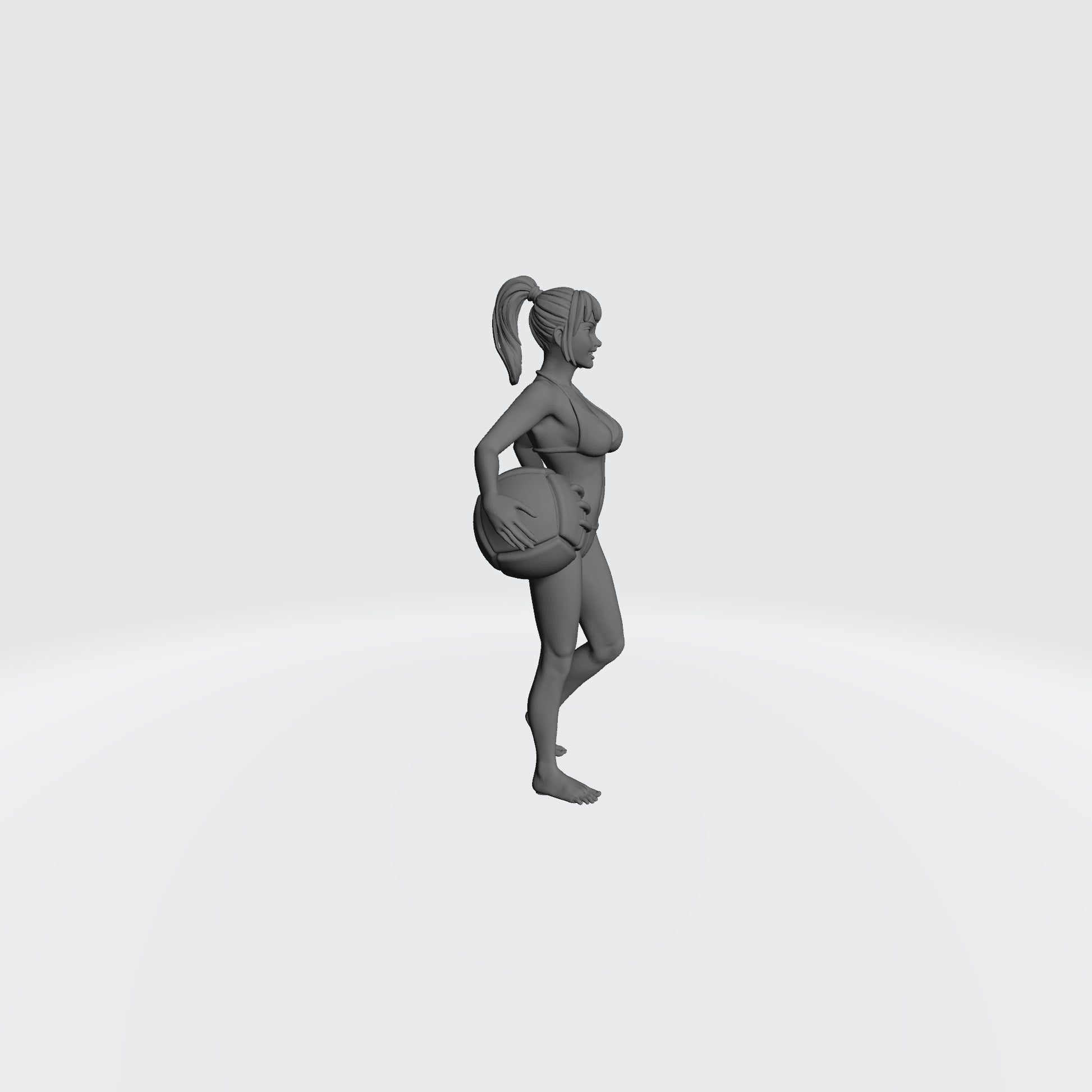 Right Profile of the In Your Dreams Bikini Dream Team Girl in Thong Bikini for Guild Ball