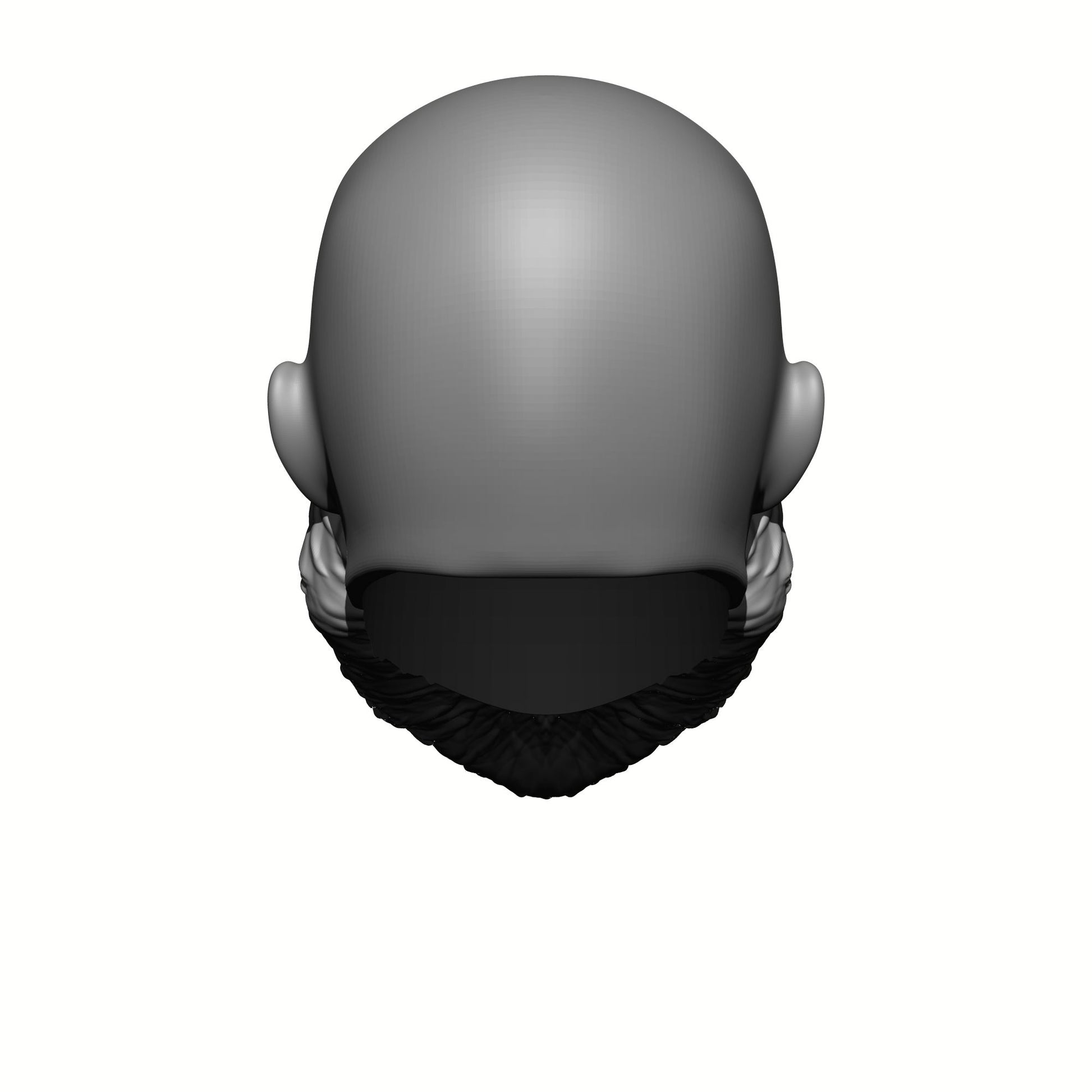 Back of the Custom G.I. Joe Classified 6-inch Scale Veteran with Beard and Bald Head Swap by Fantasy World Games