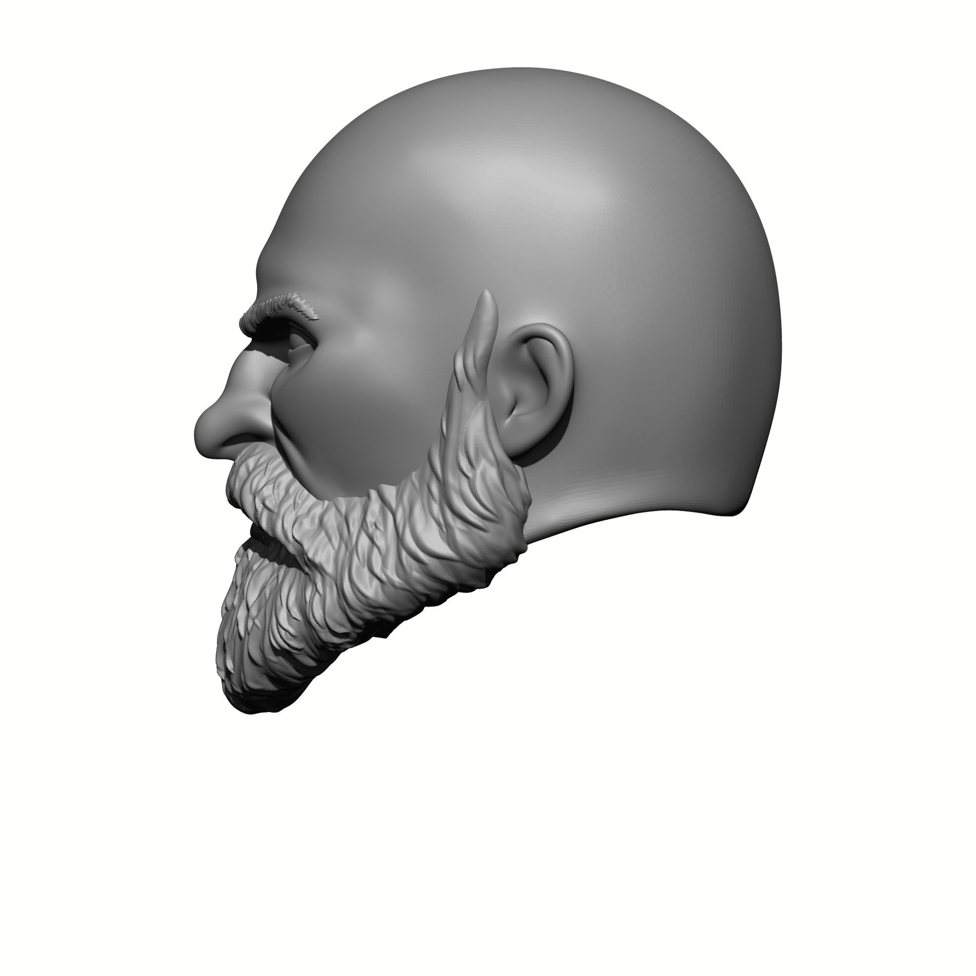 G.I. Joe Classified 6-inch Scale Veteran with Beard and Bald Head Swap by Fantasy World Games Left Profile