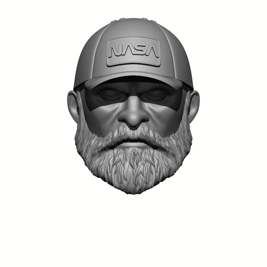 G.I. Joe Classified 6-inch Scale Veteran with Beard and Hat with NASA Patch Head Swap by Fantasy World Games