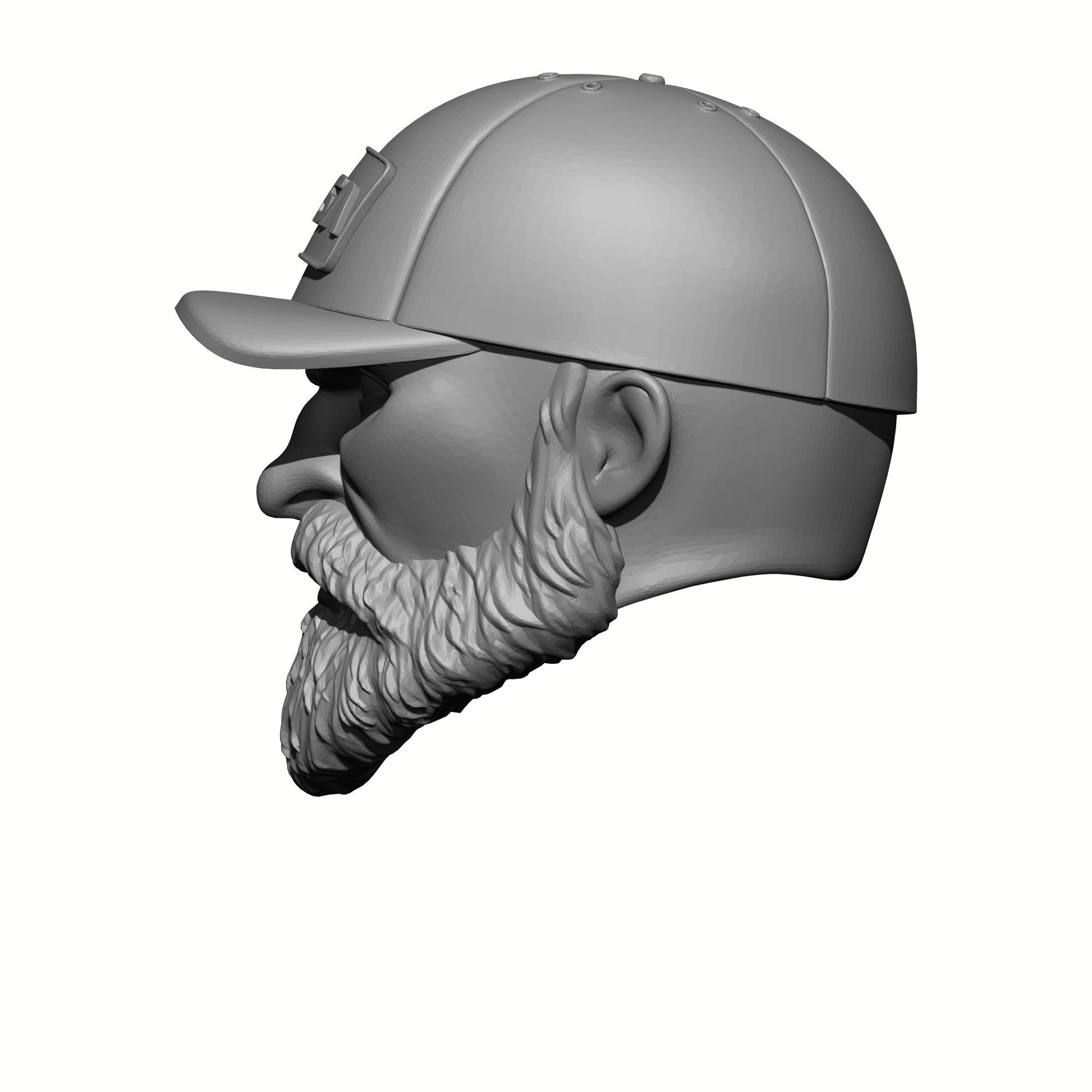 G.I. Joe Classified 6-inch Scale Veteran with Beard and Hat with NASA Patch Head Swap by Fantasy World Games Left Profile
