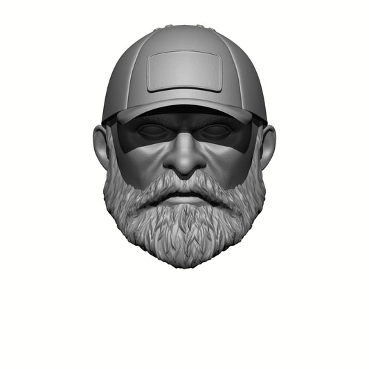 G.I. Joe Classified 6-inch Scale Veteran with Beard and Hat with Blank Patch Head Swap by Fantasy World Games