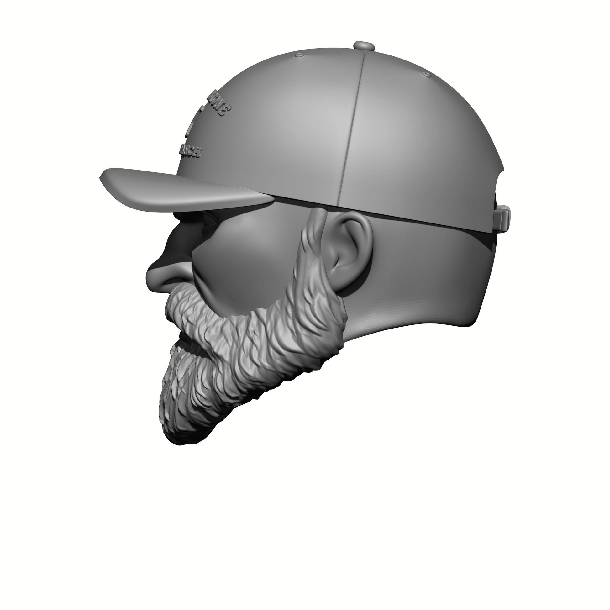 Veteran with Beard and Yellowstone Ranch / Dutton Ranch Hat for 1/12 Scale G.I. Joe Action Figures