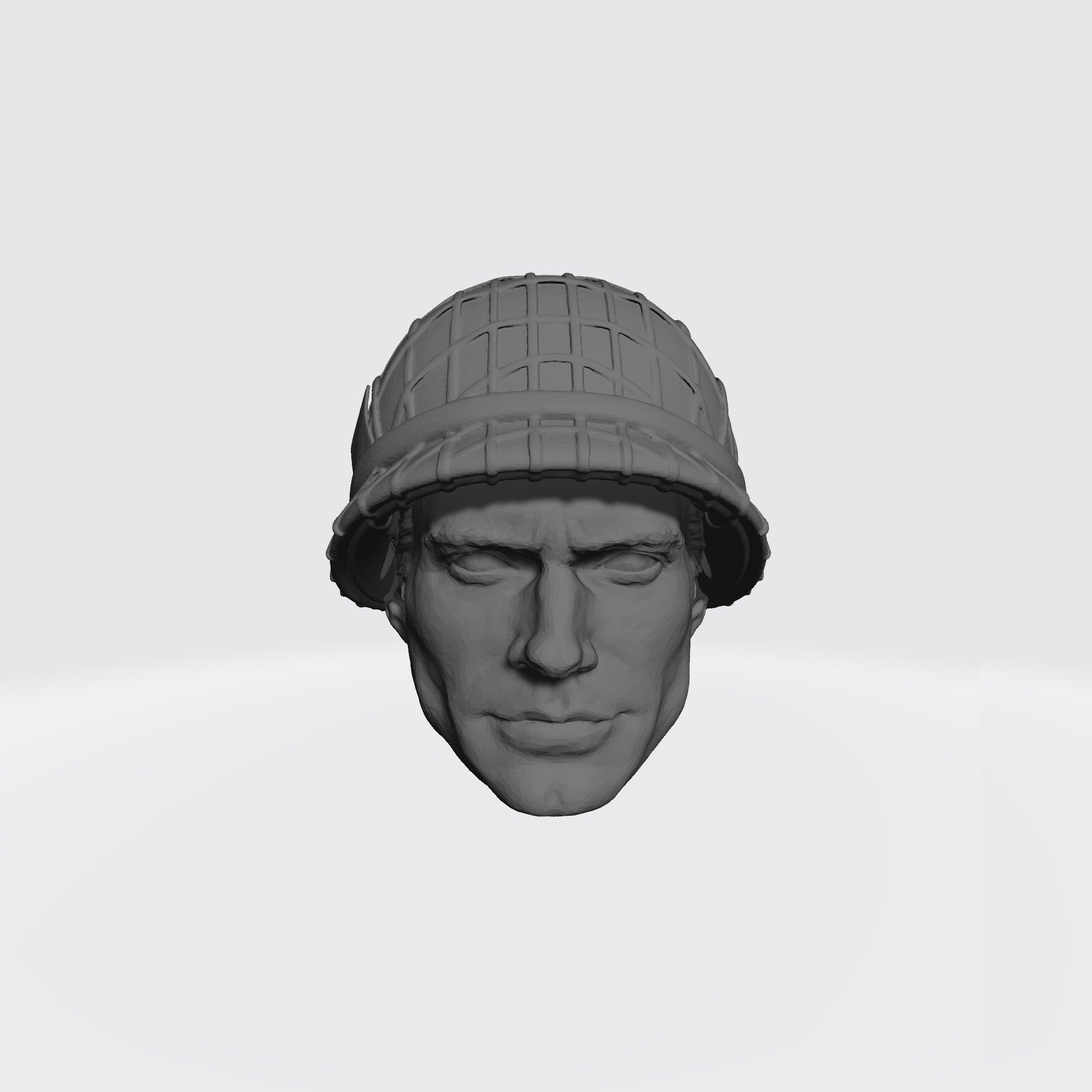 U.S. Military Inspired Henry Cavill Head Swap with M1 Helmet for 6-inch Scale G.I. Joe Classified Action Figures