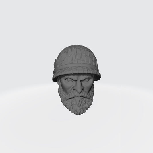 U.S. Military Veteran Soldier with M1 Helmet Head Swap for 6-inch Scale G.I. Joe Classified Action Figures