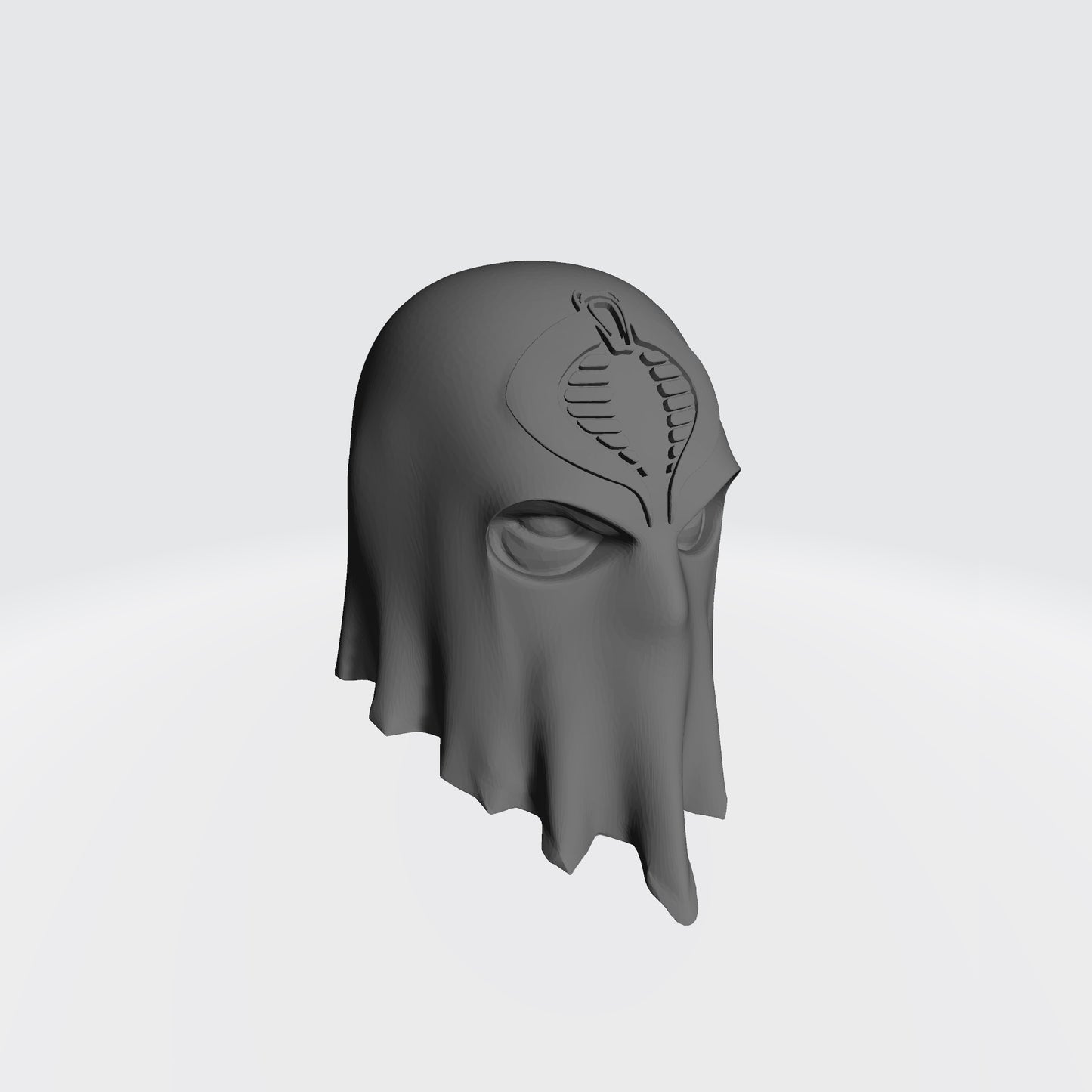 Cobra Commander Hooded Head Compatible with G.I. Joe Classified 6-inch Action Figures Right Profile