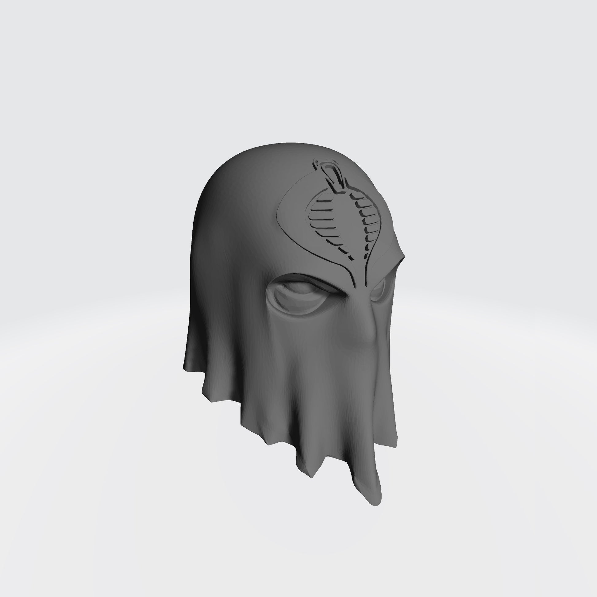 Cobra Commander Hooded Head Compatible with G.I. Joe Classified 6-inch Action Figures Right Profile