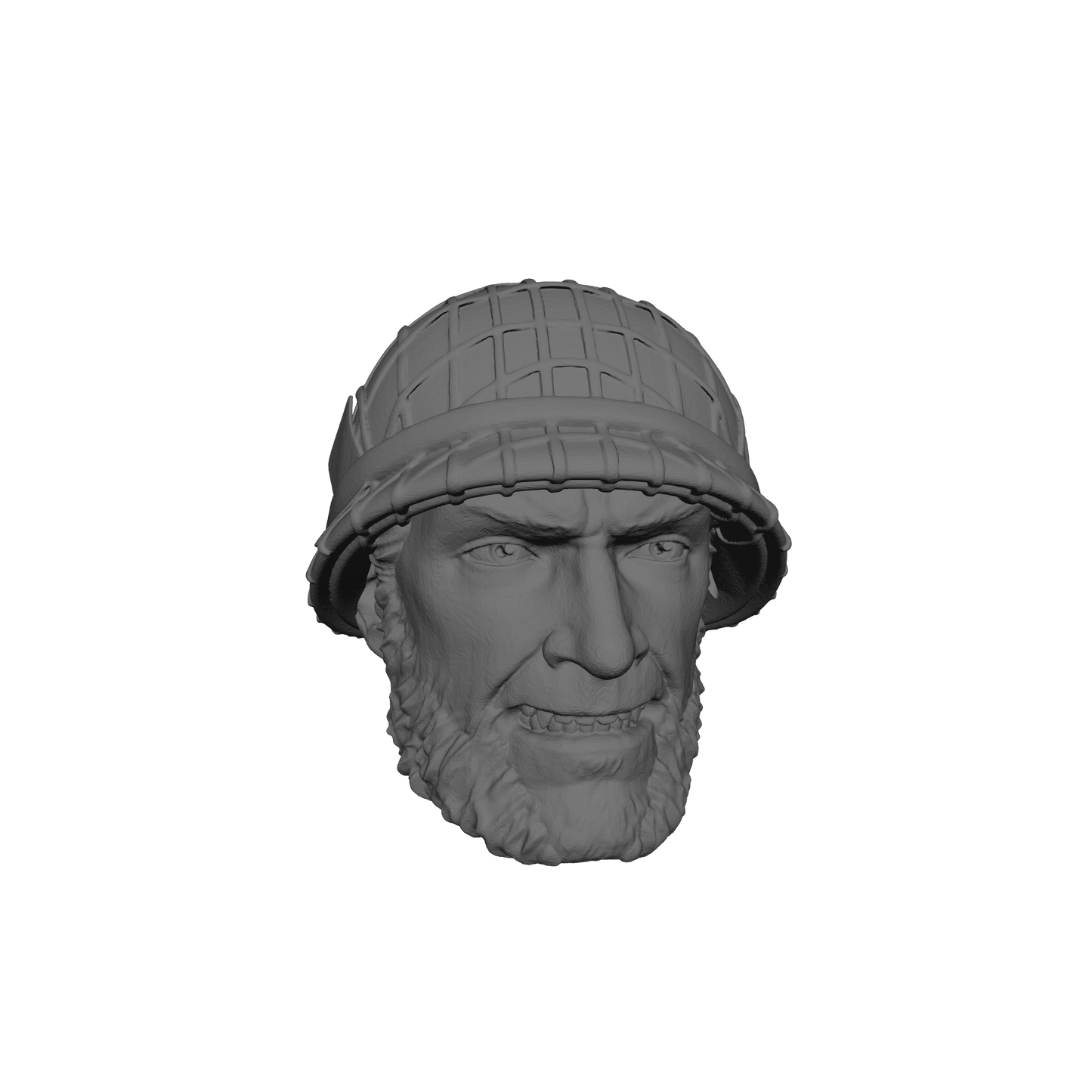 U.S. Military Inspired Logan "Wolverine" Head Swap with M1 Helmet for 6-inch Scale G.I. Joe Classified Action Figures