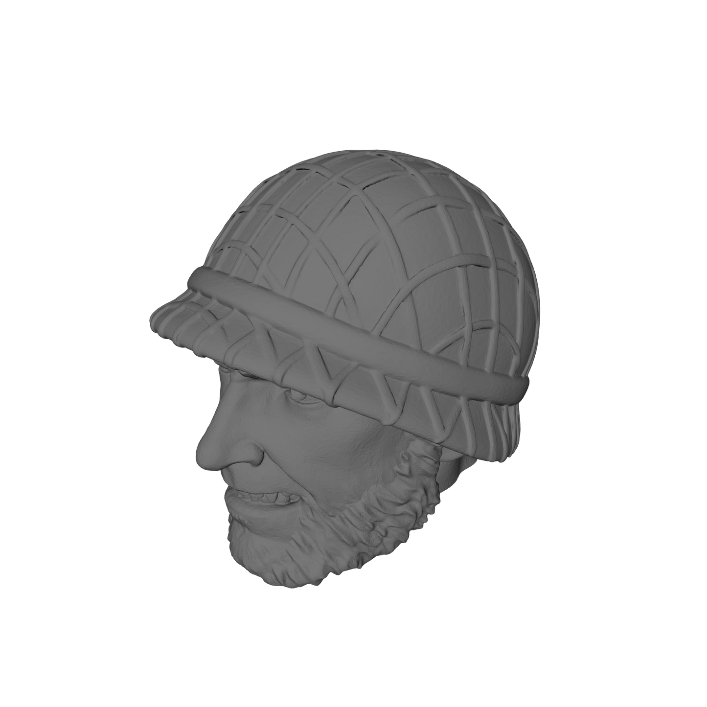 U.S. Military Inspired Logan "Wolverine" Head Swap with M1 Helmet for 6-inch Scale G.I. Joe Classified Action Figures