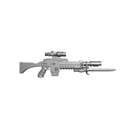 Mobile Infantry Guard Lasgun with Optic and Bayonet for G.I.Joe Classified Action Figure Custom Gun